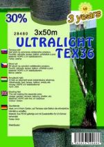 ULTRA LIGHTTEX 30% , 36g/m2, 3 x 50 m ,zelená